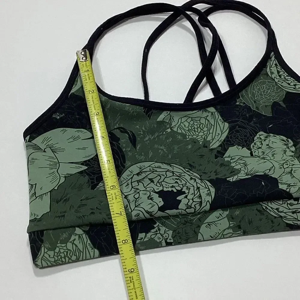 FourLaps Vitality Sports Bra Floral Print XS 4 Laps Sports Bra NWT